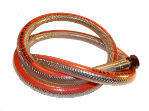 Flexible Inox gaz Butane/Propane avec jonction tournante indémontable NF D36-135 1,50M