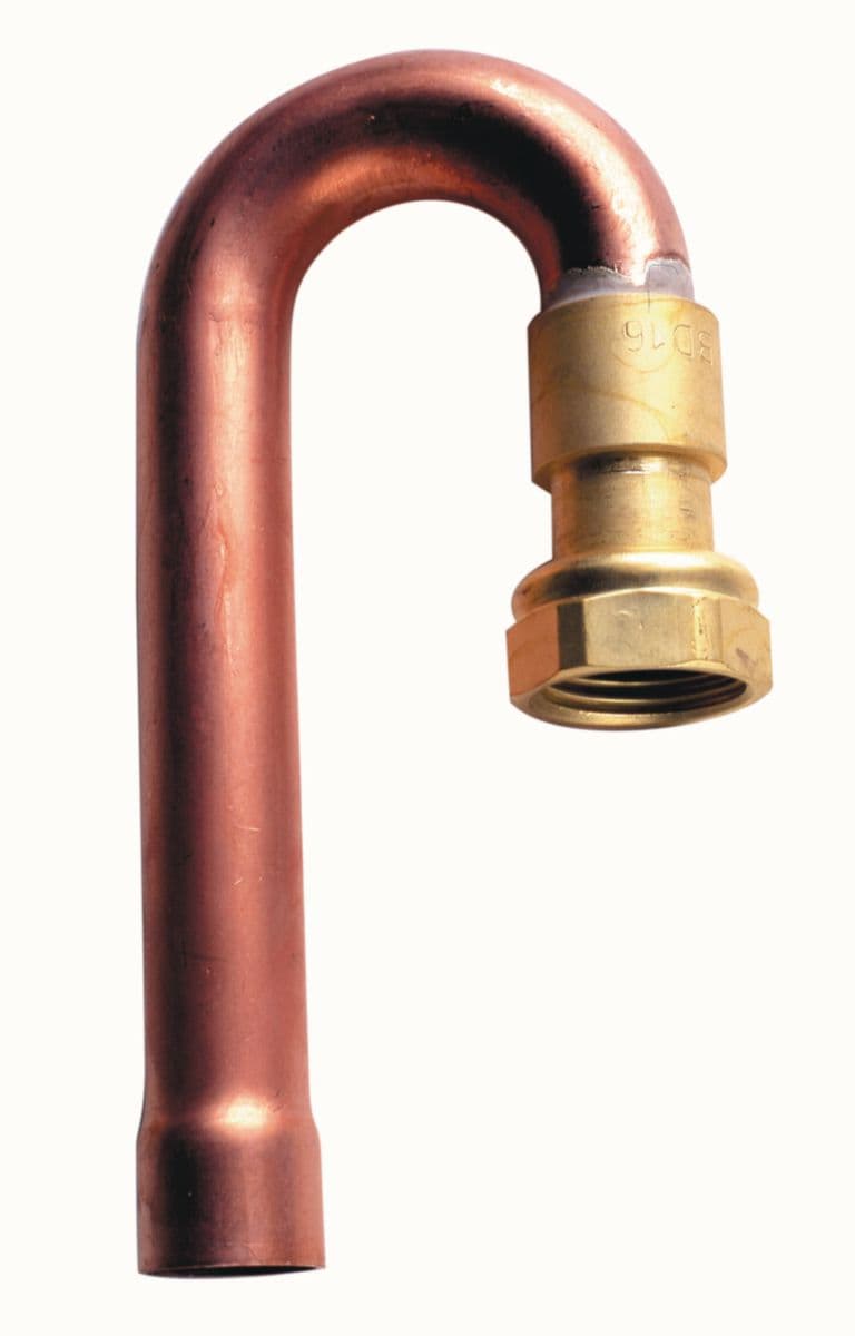 Raccord compteur gaz coudé 90° à joint plat à braser cuivre - 6/20 - Ø22  extérieur - Calibre 20